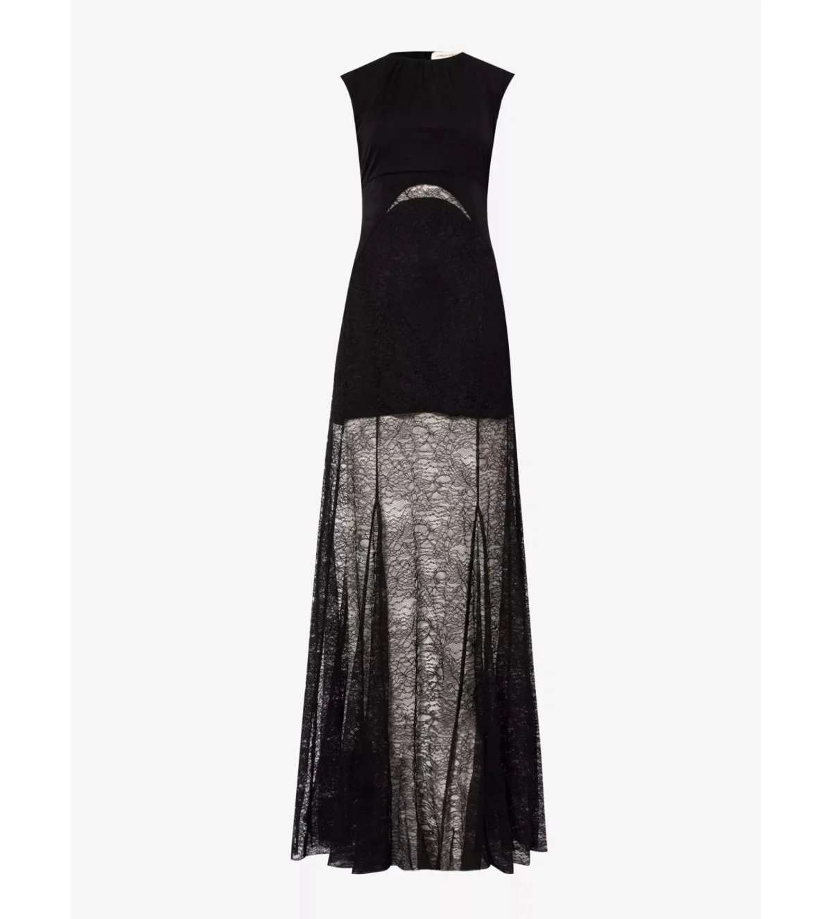 Camilla and Marc Angelo Lace-Skirt Woven Maxi Dress Black Size AU 8 - Image 5