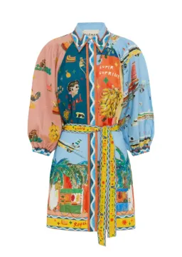 Alemais All Aboard Mini Shirt Dress Size 12 for rent on The Volte - image 3