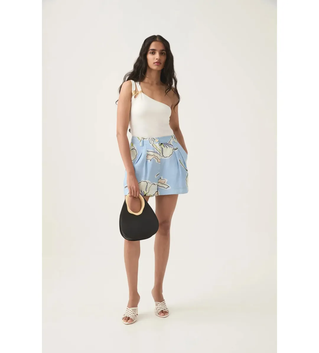 Aje Vibrancy Knit Sleeveless Top Ivory Size M/AU 10 for rent on The Volte - main image