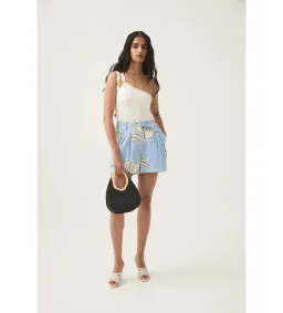 Aje Vibrancy Knit Sleeveless Top Ivory Size M/AU 10 for rent on The Volte - image 5