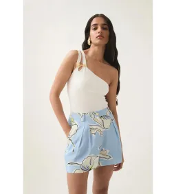 Aje Vibrancy Knit Sleeveless Top Ivory Size M/AU 10 for rent on The Volte - image 1