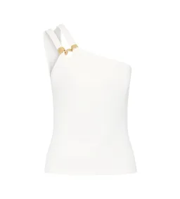 Aje Vibrancy Knit Sleeveless Top Ivory Size M/AU 10 for rent on The Volte - image 6