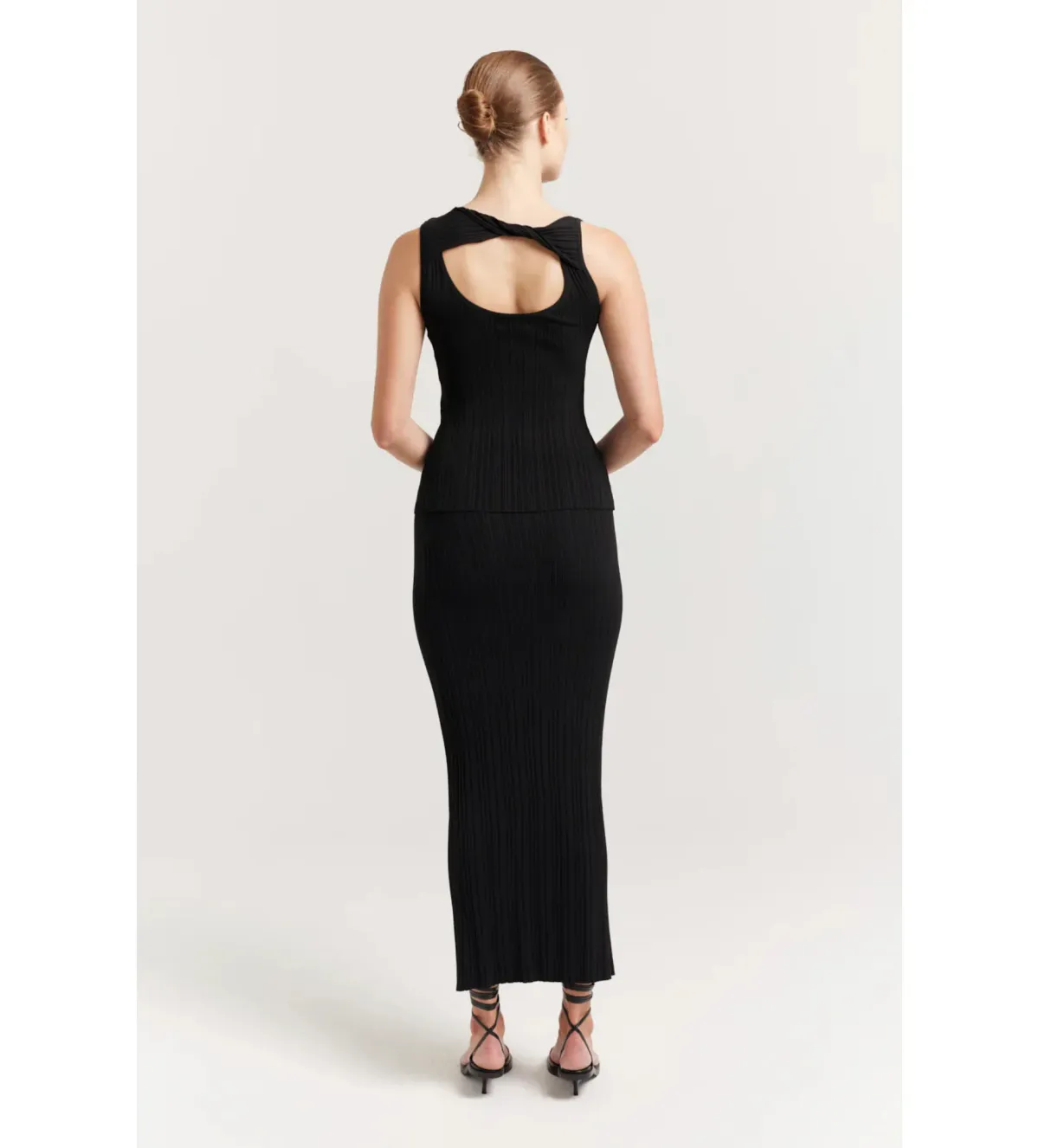 Henne Romee Knit Skirt and Top Set in Black Size AU 12 - Image 3