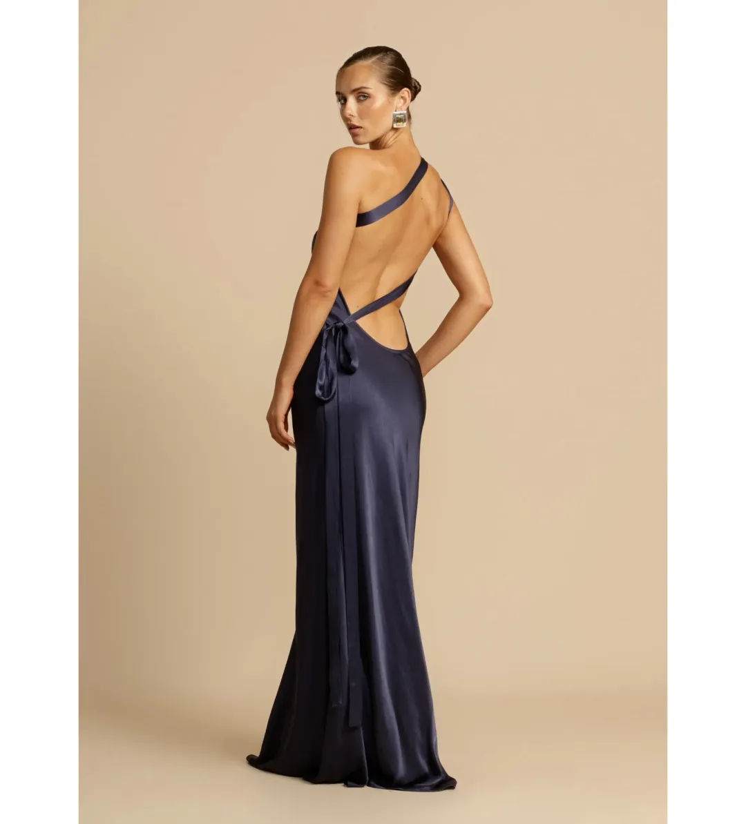 Arcina Ori Monique Maxi Dress Navy Size XS/ Size AU 6 for rent on The Volte - main image