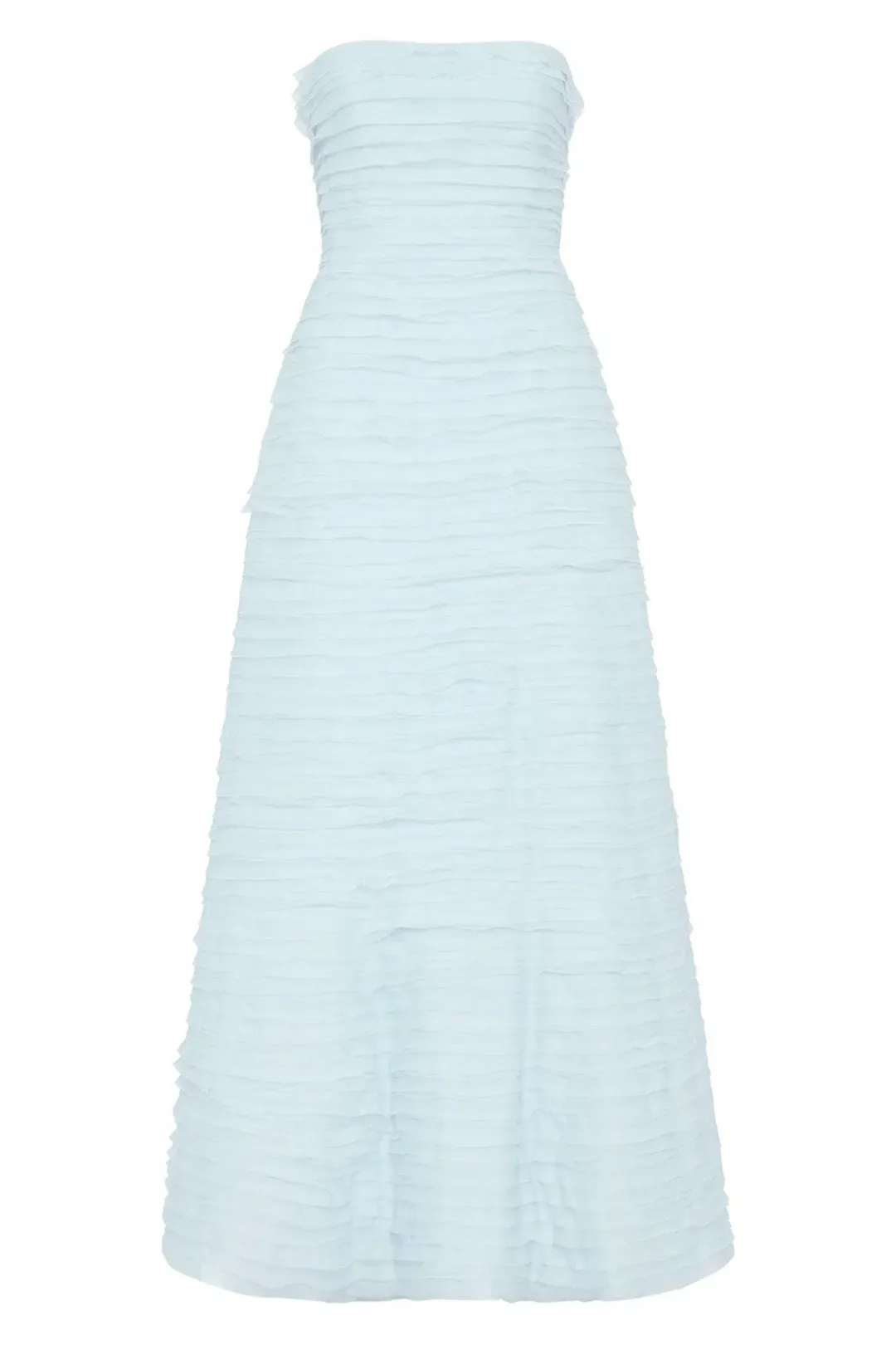 Aje Blue Soundscape Maxi Dress Blue Size 10 for rent on The Volte - main image