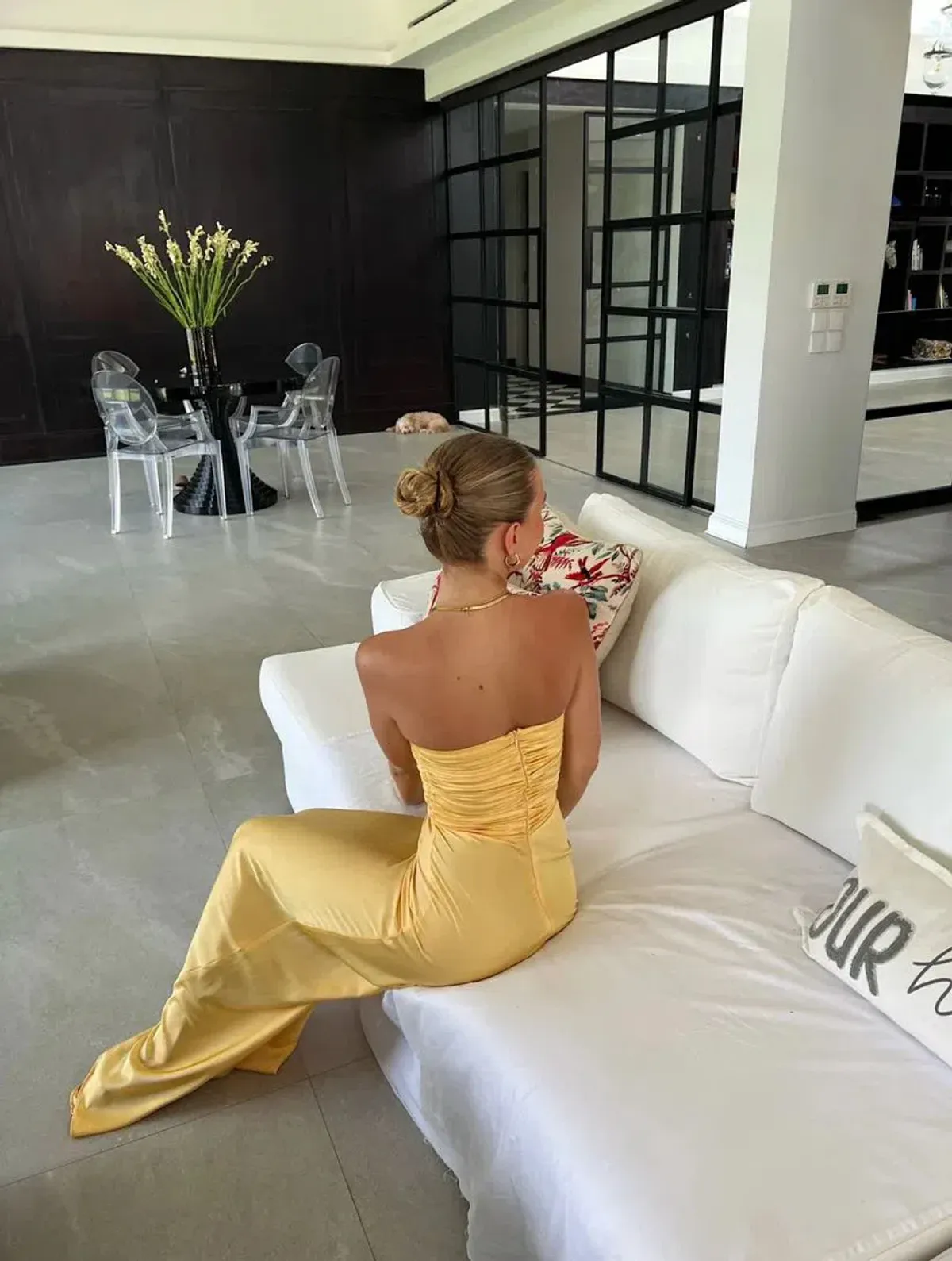 HNTR The Label Inka Gown in Gold Sun Size XS /AU 6 - Image 2