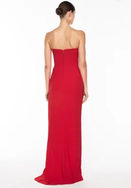 Manning Cartell Asymmetrical Games Strapless Gown Maxi Red Size AU 8 for rent on The Volte - image 2