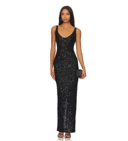 NBD Janhvi Maxi Dress Black Size AU 6 for rent on The Volte - image 1
