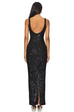 Nbd Janhvi Maxi Dress Black Size AU 10 for rent on The Volte - image 2