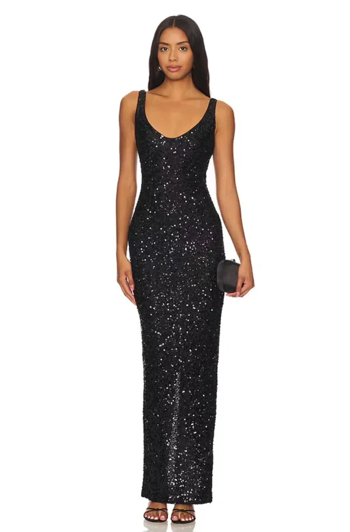 Nbd Janhvi Maxi Dress Black Size AU 10 for rent on The Volte - main image