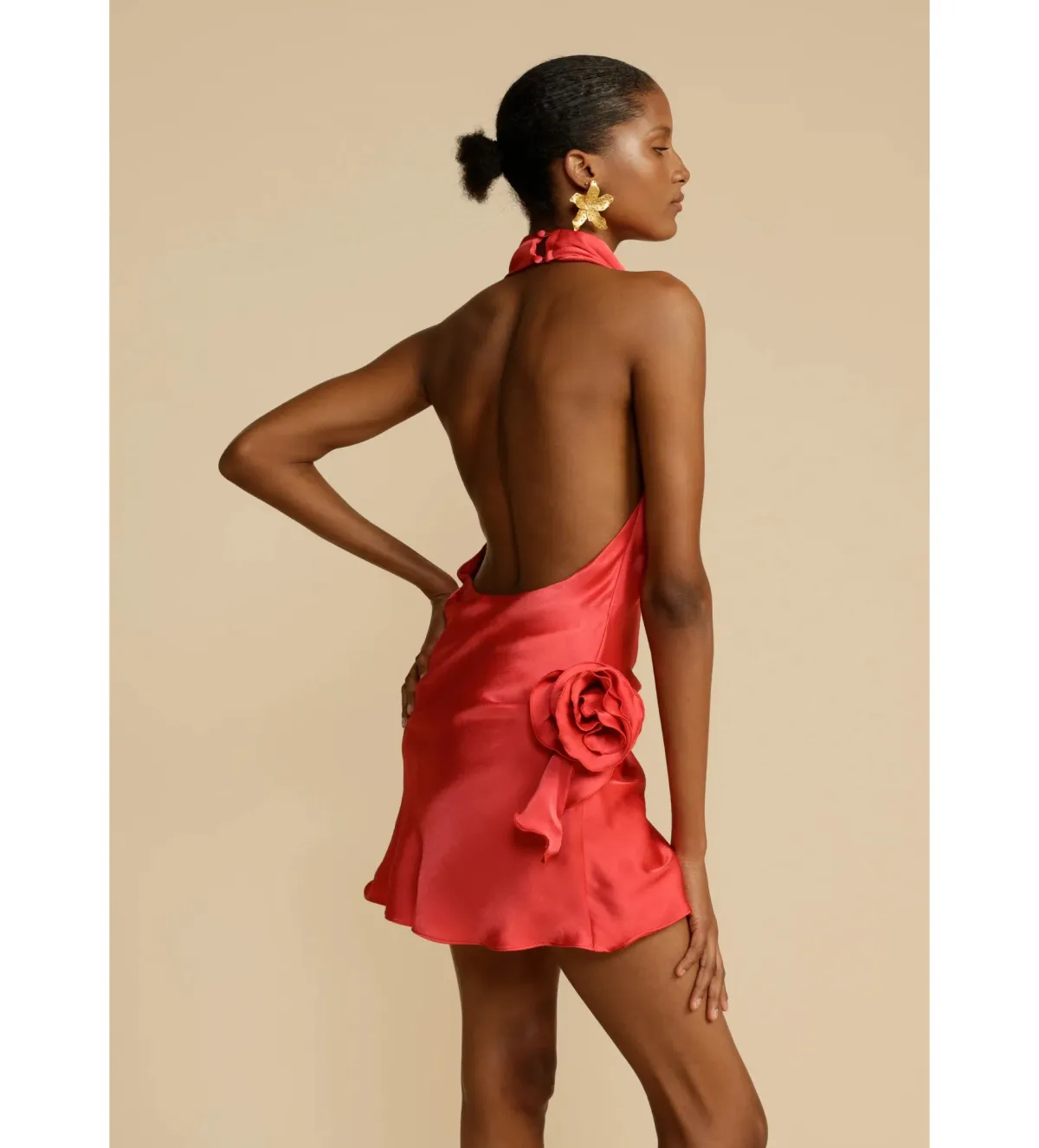 Arcina Ori Rosa Dress in Punch Red Size S / AU 8 - Image 4