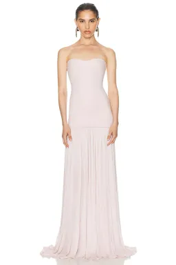 Helsa Naomi Gown in Barely Pink Size XS/AU 6 for rent on The Volte - image 1