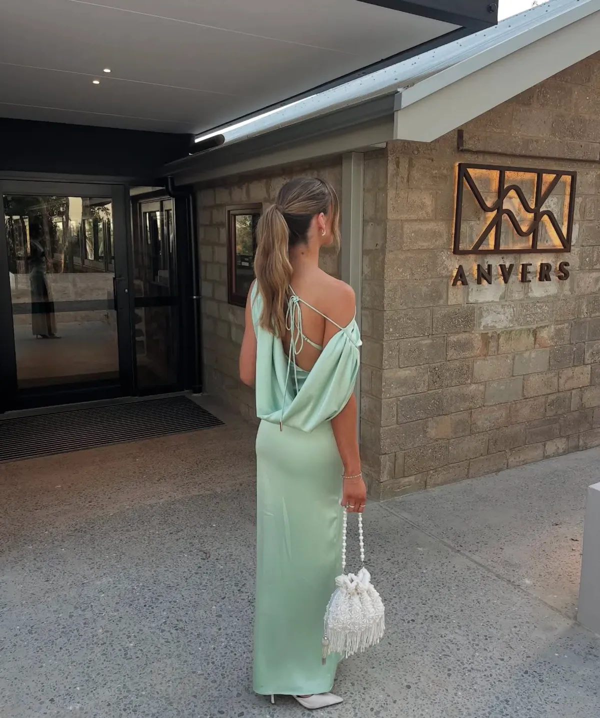 Lexi Jayne Maxi Dress in Mint Size AU 6 - Image 4