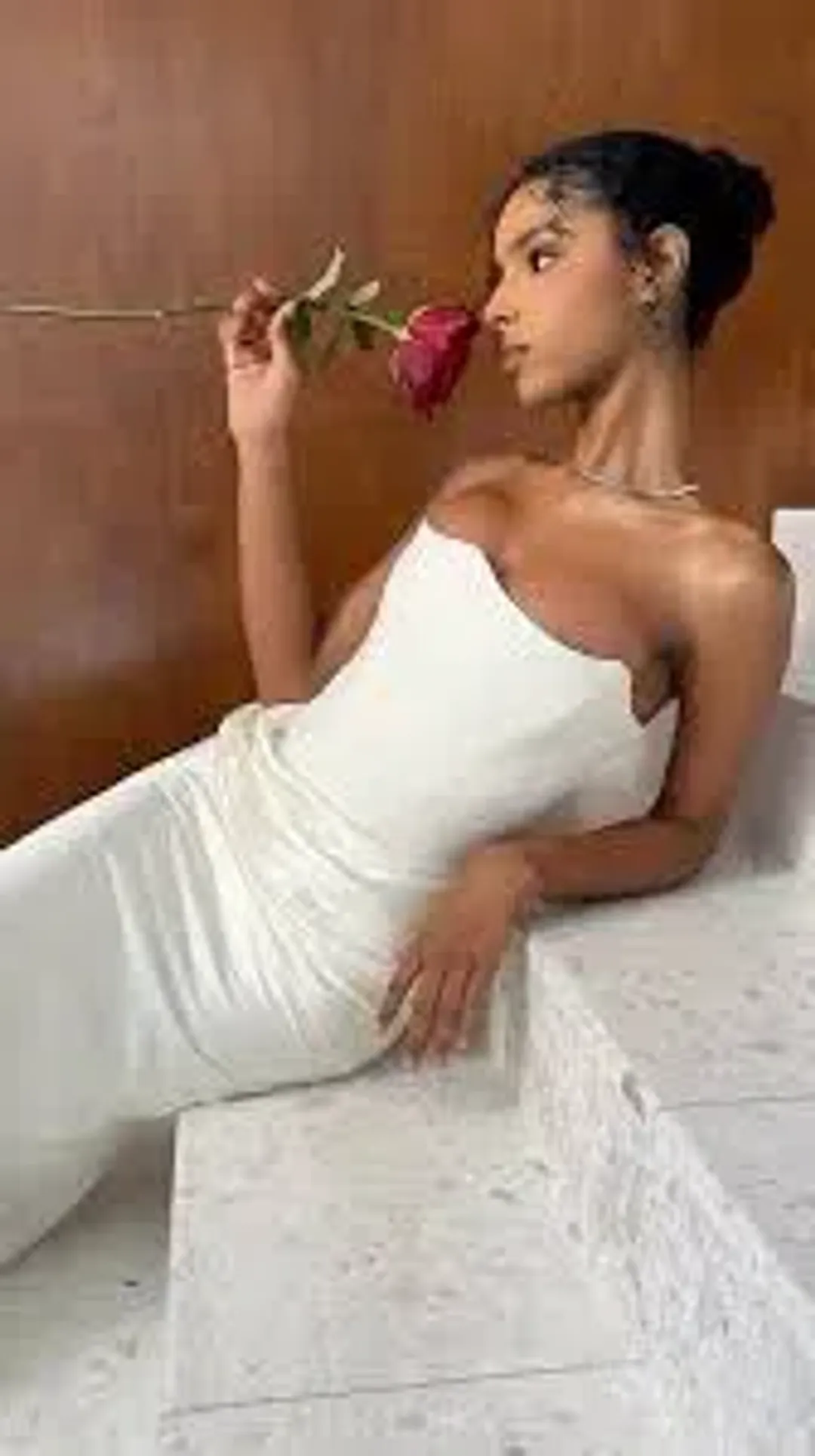 House of Cb Strapless Corset Dress Ivory Size XS / AU 6 for rent on The Volte - main image