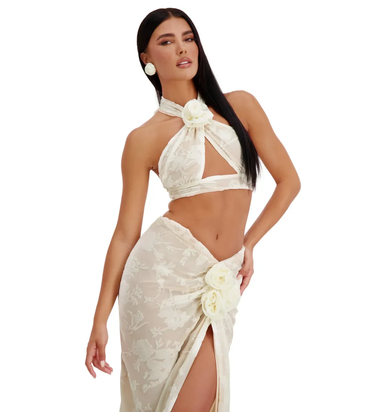 Alamour the Label Celestina Set Cream Size XS/AU 6 - Image 4