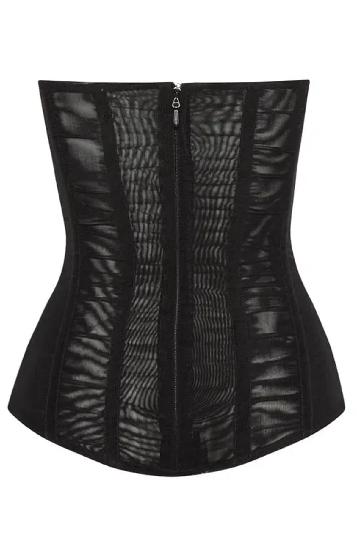 Leau Muse Mesh Corset Top in Black Size M/AU10 - Image 5
