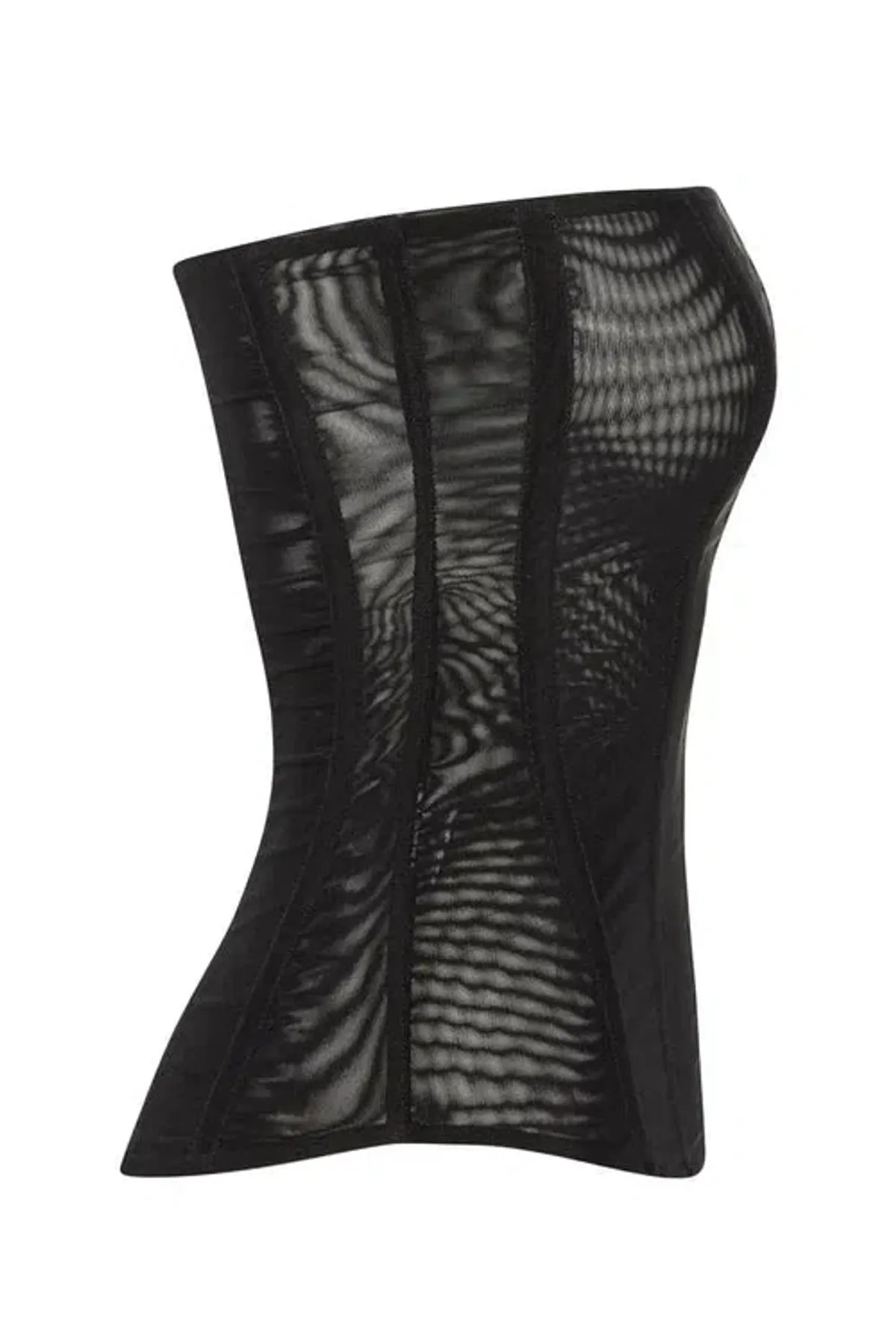 Leau Muse Mesh Corset Top in Black Size M/AU10 - Image 4