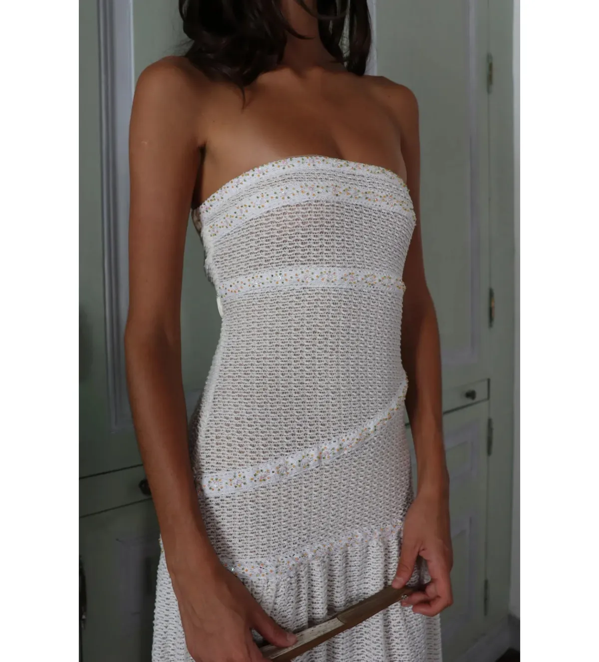 Fait Par Foutch Colette Maxi Dress Ivory Size XS/AU 6 - Image 3