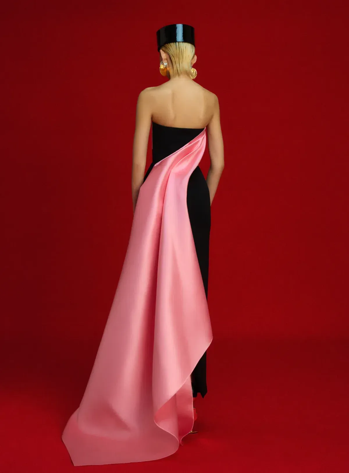 Solace London The Kinsley Maxi Dress in Soft Pink and Black - Size 8 - Image 3
