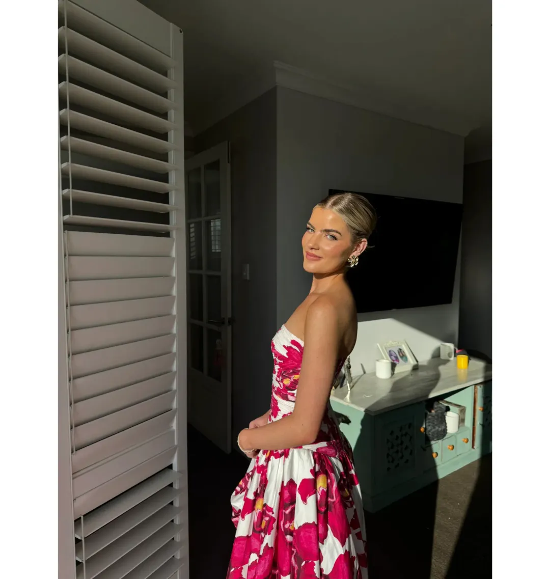 Aje Behold Maxi Dress Floral Size 4 for rent on The Volte - main image