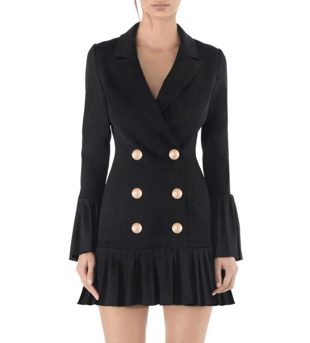 Misha Jordie Blazer Mini Dress Black Size AU 8 - Image 4