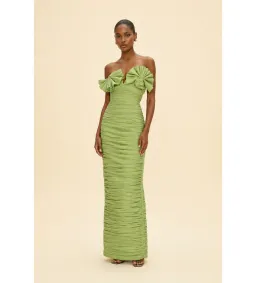 Rachel Gilbert Jensen Maxi Gown in Green Dress Size AU12 for rent on The Volte - image 1