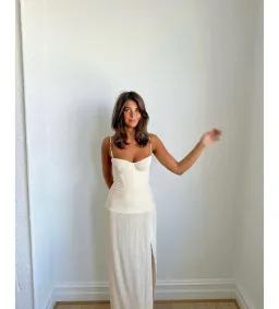 Manning Cartell Double Time Pleat Maxi Dress Nougat Size M/AU 10 for rent on The Volte - image 3