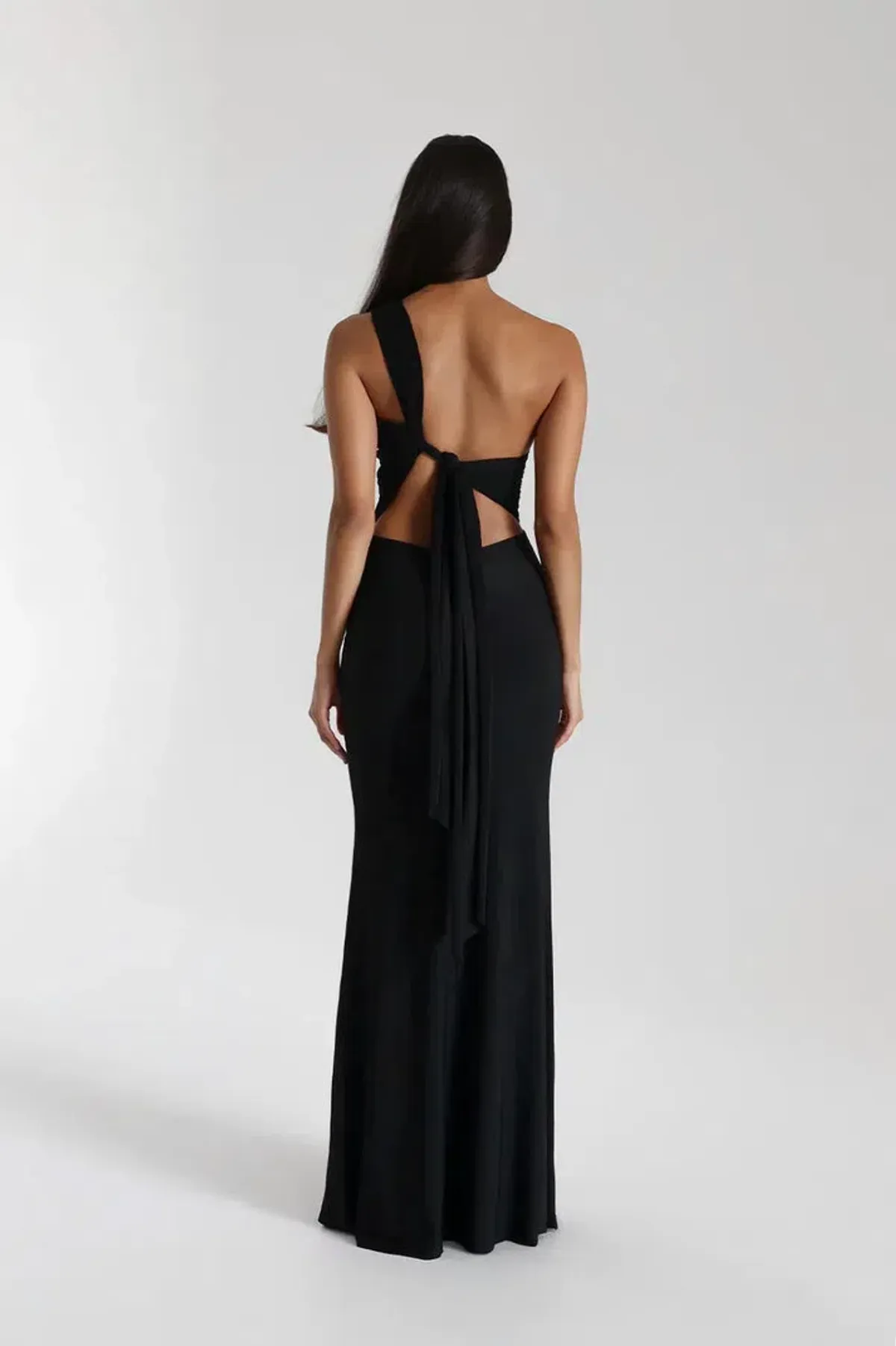 Natalie Rolt Black Fabienne Gown Size AU 8 - Image 4