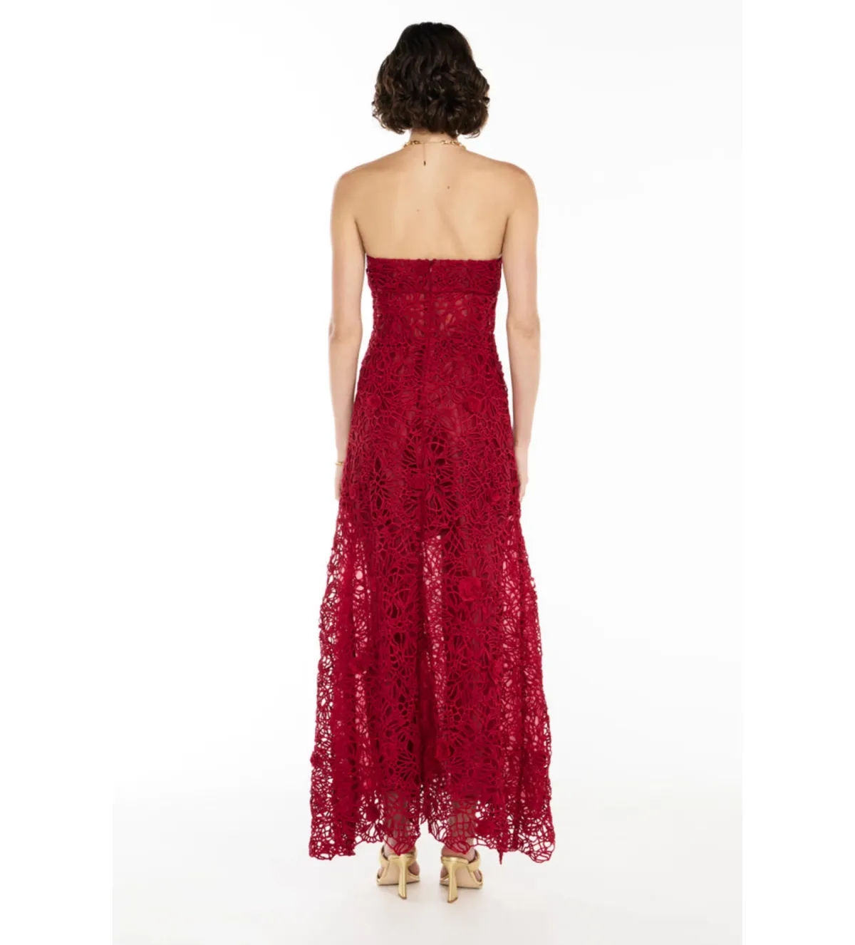 Manning Cartell Tea Ceremony Maxi Dress Ruby Red Size 10 - Image 2