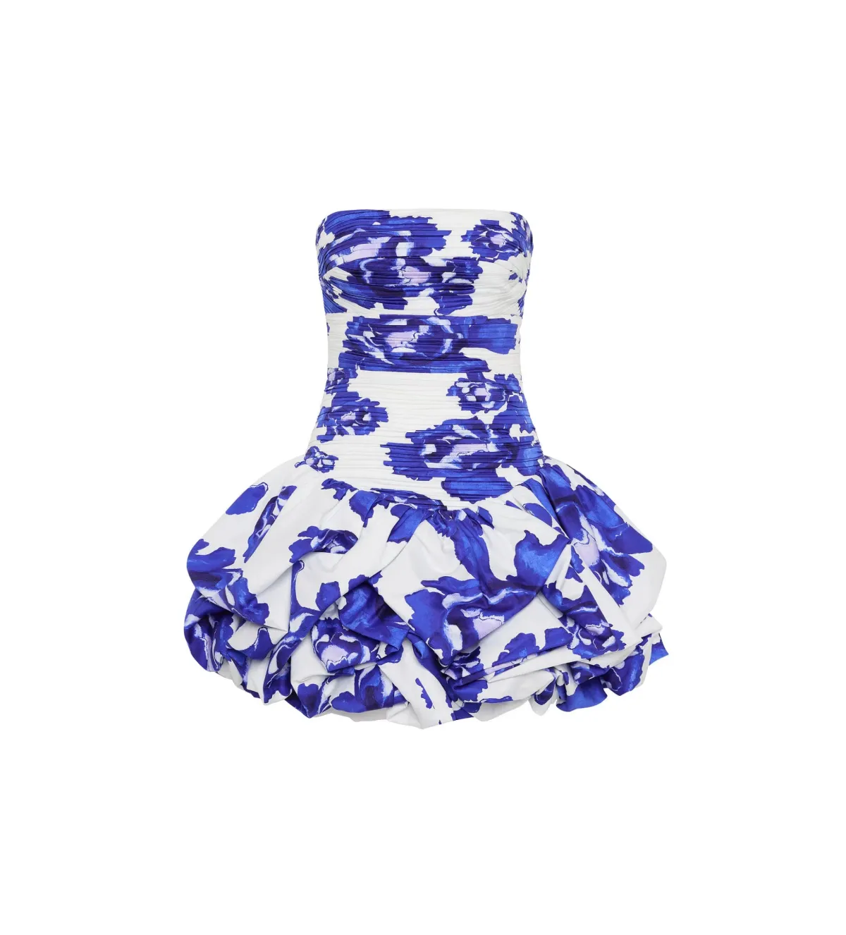 AJE Violette Bubble Hem Mini Dress Boldly blooming cobalt Size 10 - Image 3