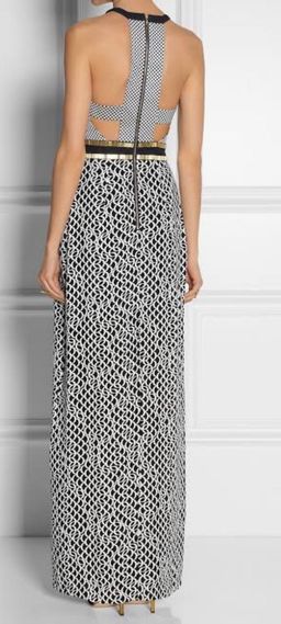 Sass & Bide Women's Blue The Invincible Embellished Piqué and Crepe Maxi Dress Size 8 for rent on The Volte - image 3
