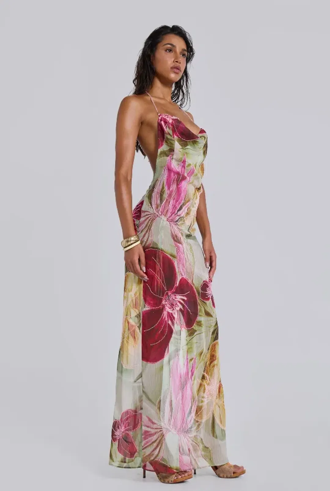 Jaded London Dahlia Maxi Dress Size AU 8 for rent on The Volte - main image
