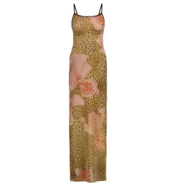 With Harper Lu Slip Dress in Mesh Leopard Size S / AU 8 for rent on The Volte - image 6