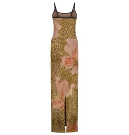 With Harper Lu Slip Dress in Mesh Leopard Size M / AU 10 for rent on The Volte - image 7