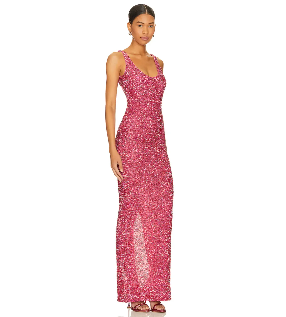 NBD Janhvi Maxi Dress Hot Pink Size S/AU 8 - Image 2
