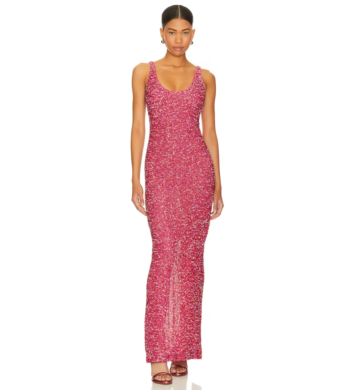 NBD Janhvi Maxi Dress Hot Pink Size M/AU 10 - Image 1