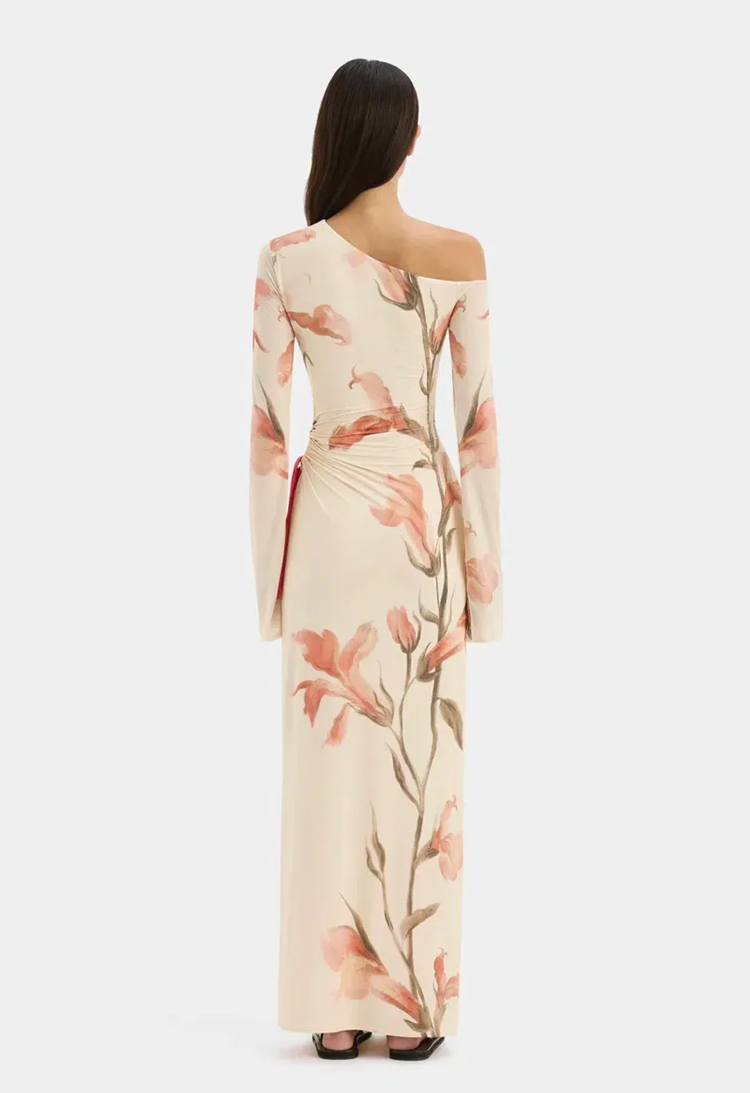 Sir The Label Hana Tie Maxi Dress Gladioli Print Size 3 / AU 12 for rent on The Volte - main image