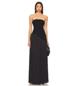 Lovers and Friends Alice Strapless Gown Black Size XXS/AU 4 for rent on The Volte - image 1