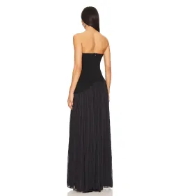 Lovers and Friends Alice Strapless Gown Black Size XXS/AU 4 for rent on The Volte - image 3