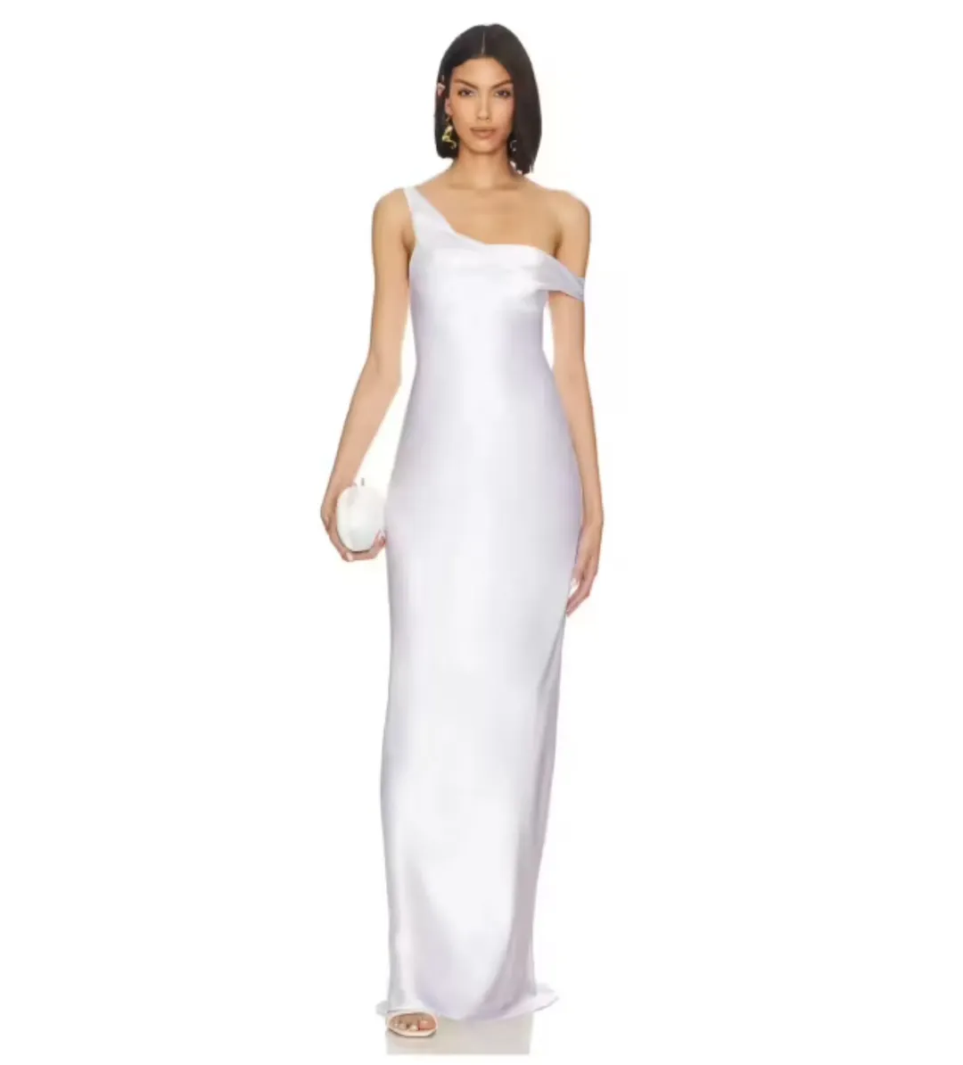 Natalie Rolt Monika Gown White Size 1/AU 8 for rent on The Volte - main image