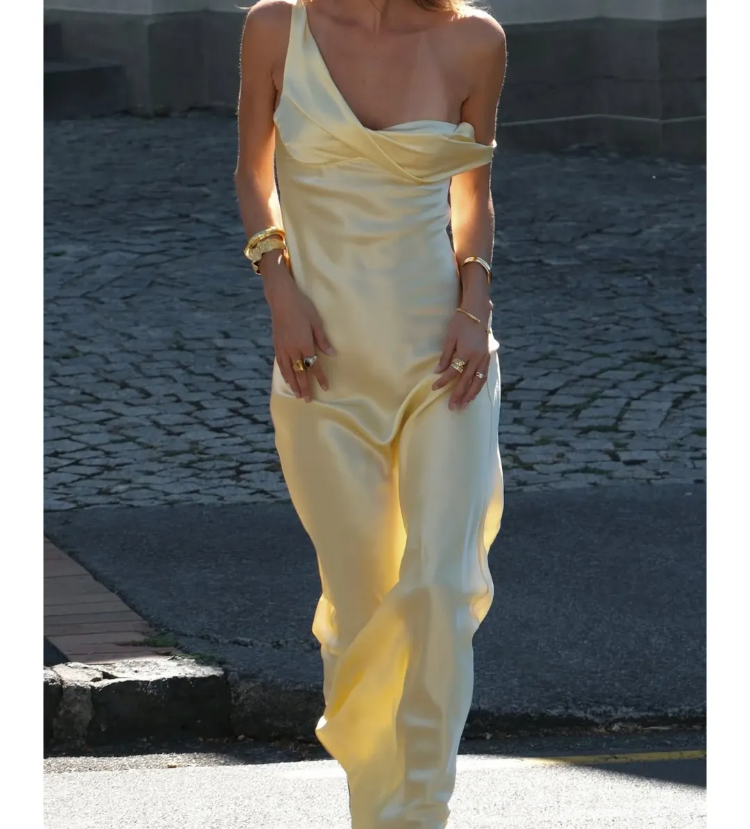 Natalie Rolt Μonika Gown Lemon Size 0/AU 6 for rent on The Volte - main image