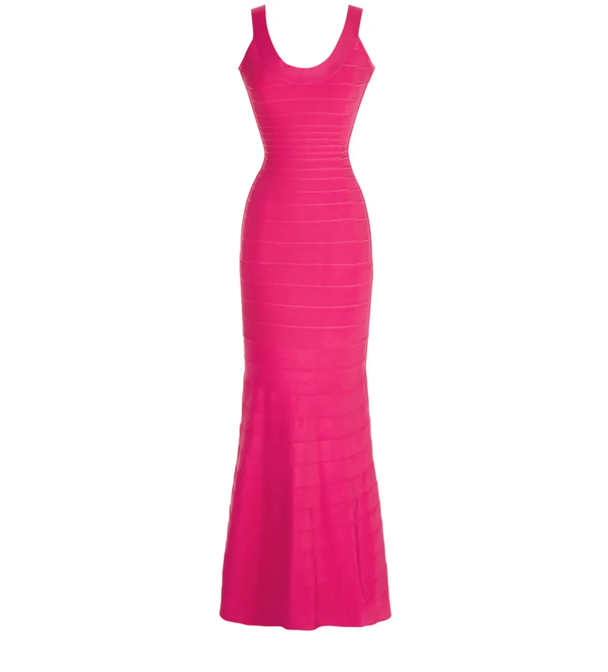 Herve Leger Pink Ellen Bandage Gown Size 10/S - Image 4