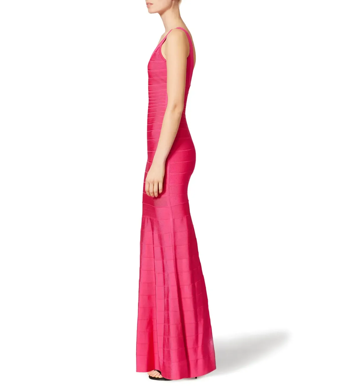 Herve Leger Pink Ellen Bandage Gown Size 10/S - Image 2