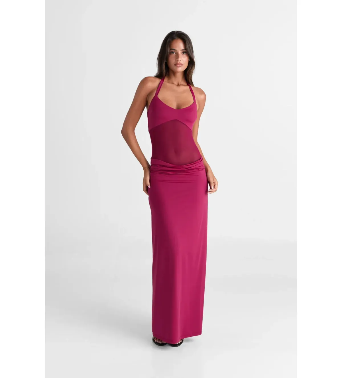 Sasha Therese Sariya Maxi Dress Ruby Size 8 - Image 1