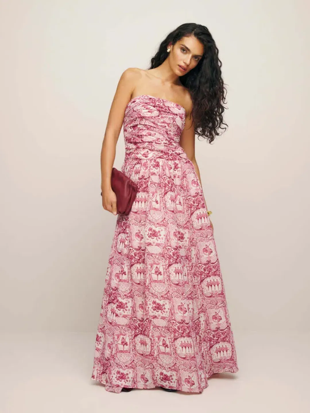 Reformation Iben Maxi Dress Print Size 8 for rent on The Volte - main image