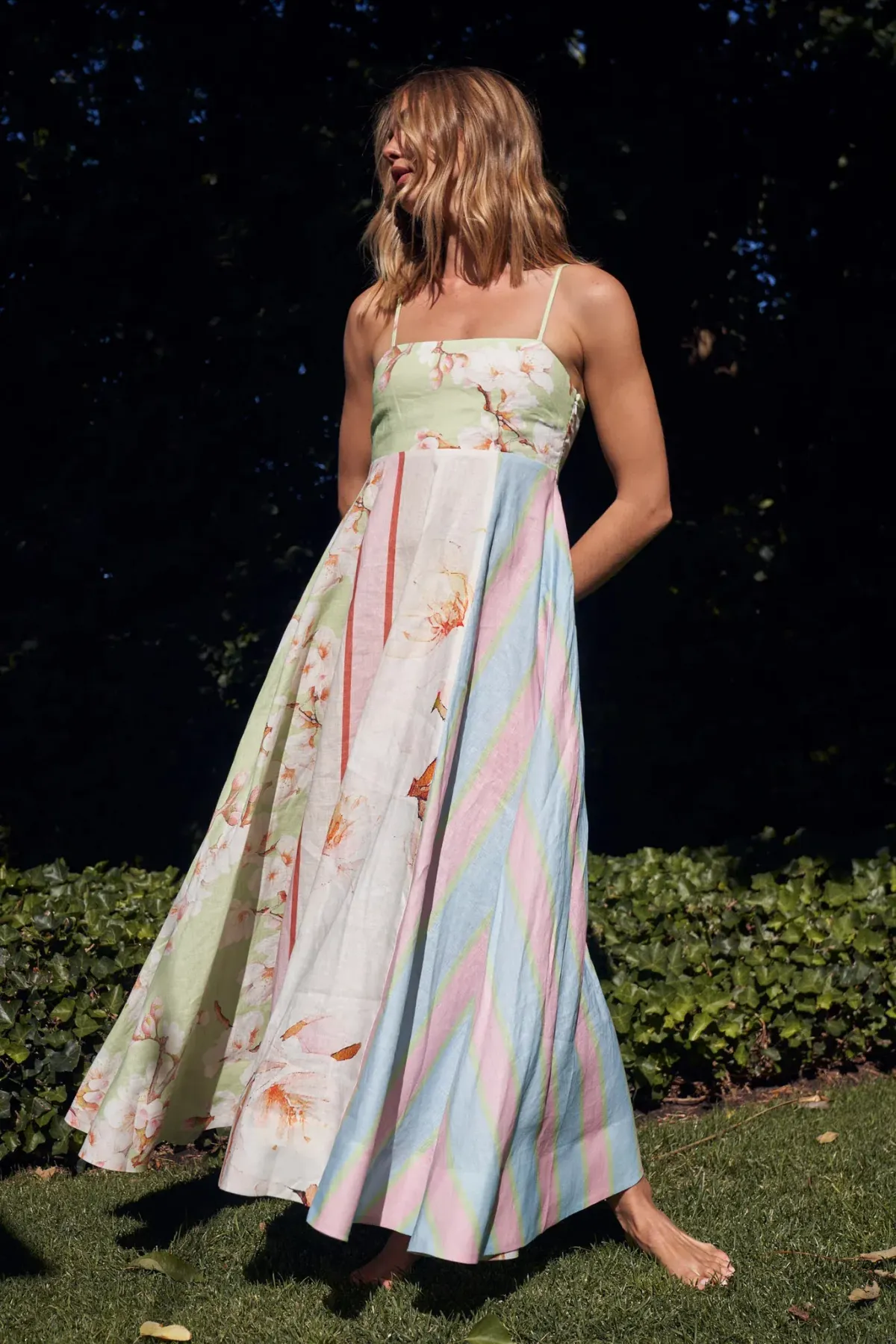 Aston Studio Rue Dress in Hana Multi Size 10 for rent on The Volte - main image