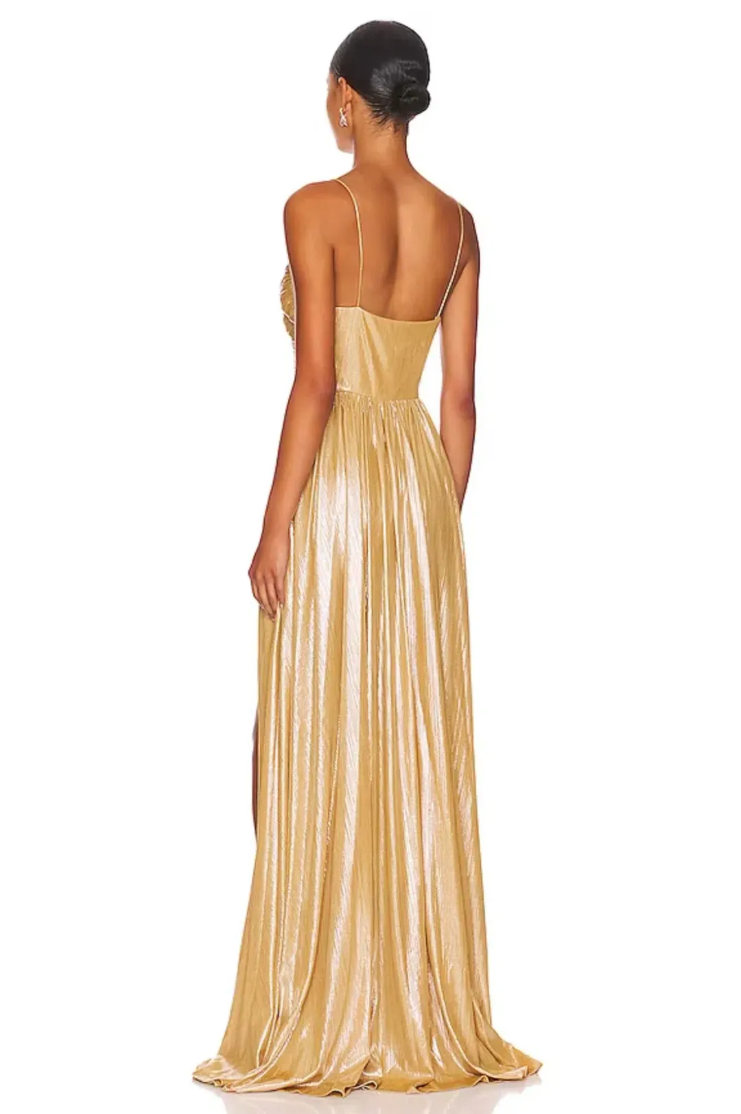 Retrofête Doss Maxi Gown Gold Size 8 for rent on The Volte - main image