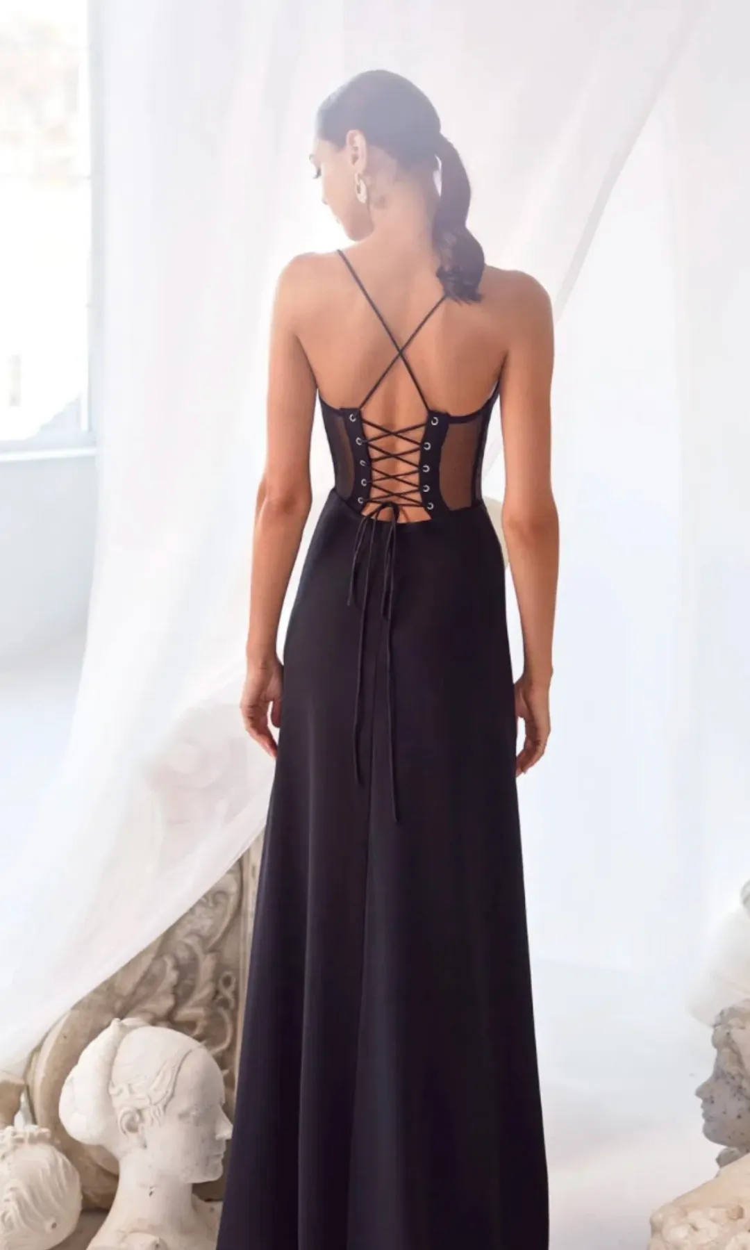Alamour The Label Amary Gown Black Size S / AU 8 for rent on The Volte - main image