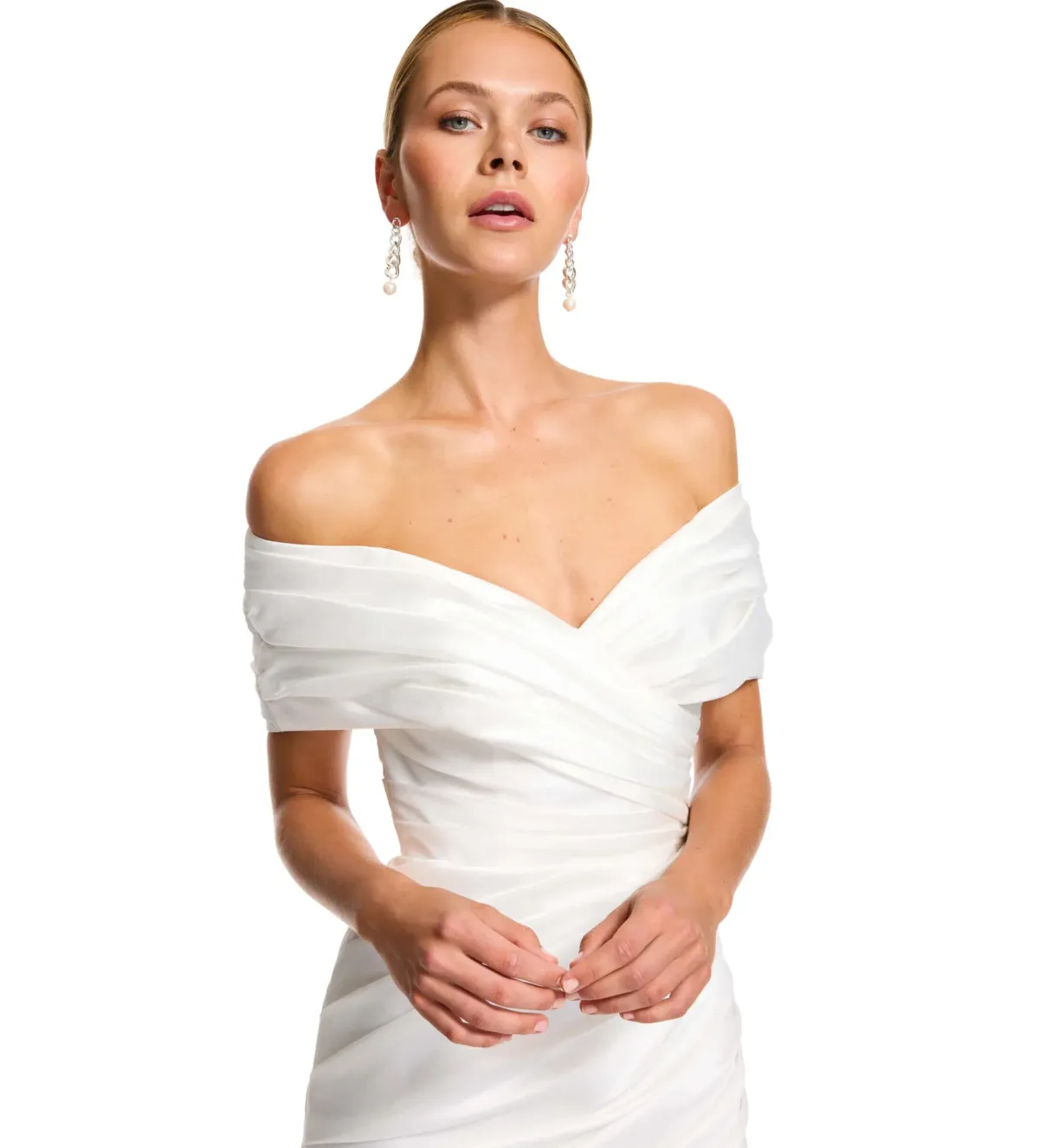 Kyha Studios Yves Mini Dress Bright Ivory Size 2/AU 8 - Image 2