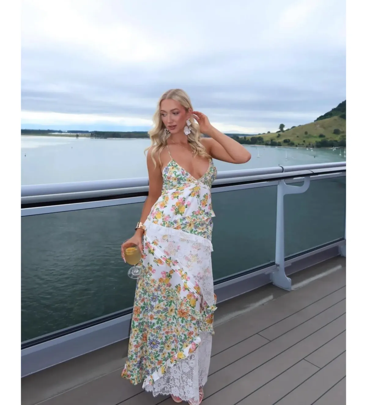 For Love & Lemons Green Rosalyn Maxi Size XS/ AU 6 - Image 2
